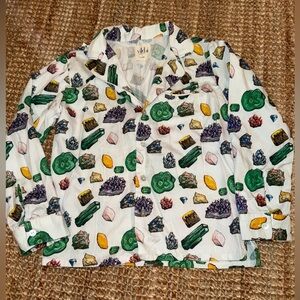 Vild, house of little gem button down shirt